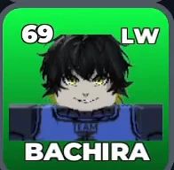 BACHIRA card, 69 OVR, FIRST SELECTION