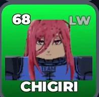 CHIGIRI card, 68 OVR, FIRST SELECTION