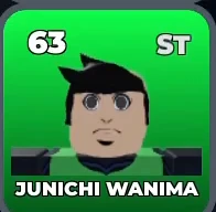 JUNICHI WANIMA card, 63 OVR, FIRST SELECTION