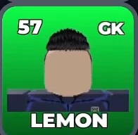 LEMON card, 57 OVR, FIRST SELECTION