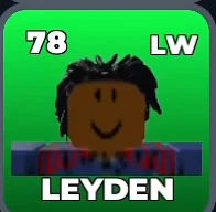LEYDEN card, 78 OVR, FRANCE U-20 SQUAD