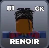 RENOIR card, 81 OVR, FRANCE U-20 SQUAD