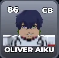 OLIVER AIKU card, 86 OVR, JAPAN VS U-20 MATCH