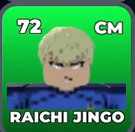 RAICHI JINGO card, 72 OVR, JAPAN VS U-20 MATCH