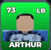 ARTHUR card, 73 OVR, MANSHINE CITY