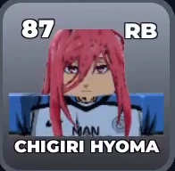 CHIGIRI HYOMA card, 87 OVR, MANSHINE CITY