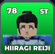 HIIRAGI REIJI card, 78 OVR, MANSHINE CITY