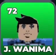 J. WANIMA card, 72 OVR, MANSHINE CITY