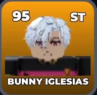 BUNNY IGLESIAS card, 95 OVR, NEW GENERATION WORLD XI