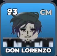 DON LORENZO card, 93 OVR, NEW GENERATION WORLD XI