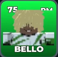 BELLO card, 75 OVR, NIGERIA U-20 SQUAD