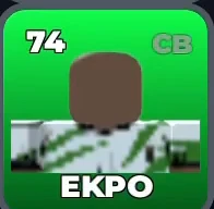 EKPO card, 74 OVR, NIGERIA U-20 SQUAD