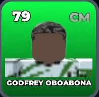 GODFREY OBOABONA card, 79 OVR, NIGERIA U-20 SQUAD