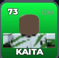 KAITA card, 73 OVR, NIGERIA U-20 SQUAD