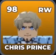 CHRIS PRINCE card, 98 OVR, PROS / MASTER STRIKERS