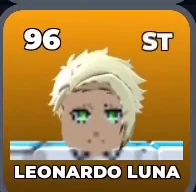 LEONARDO LUNA card, 96 OVR, PROS / MASTER STRIKERS