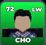 CHO card, 72 OVR, PXG
