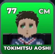 TOKIMITSU AOSHI card, 77 OVR, PXG