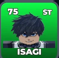 ISAGI card, 75 OVR, SECOND SELECTION