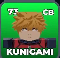 KUNIGAMI card, 73 OVR, SECOND SELECTION
