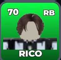 RICO card, 70 OVR, UBERS